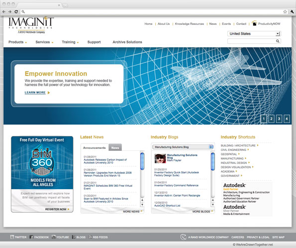Imaginit Technologies web site