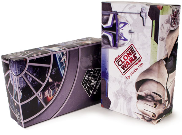 Star Wars Striderite cobranded shoeboxes